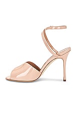Manolo Blahnik Hourani 105 Patent Pump in Nude, view 5, click to view large image.
