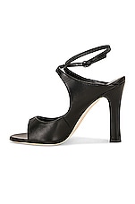 Manolo Blahnik Ard 105 Sandal in Black, view 5, click to view large image.