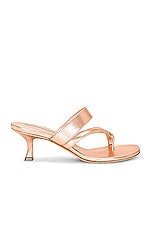 Manolo Blahnik Susa 50 Mule in Copper, view 1, click to view large image.
