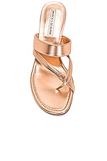 Manolo Blahnik Susa 50 Mule in Copper, view 4, click to view large image.