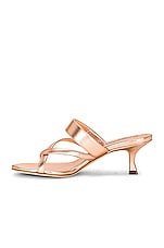 Manolo Blahnik Susa 50 Mule in Copper, view 5, click to view large image.