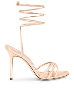 Manolo Blahnik Leva 105 Nappa Sandal in Copper, view 1, click to view large image.