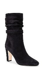 Manolo Blahnik Calasso 90 Crosta Boot in Navy, view 2, click to view large image.