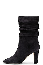Manolo Blahnik Calasso 90 Crosta Boot in Navy, view 5, click to view large image.