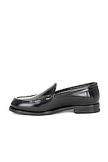 Manolo Blahnik Dineguardo Leather Loafer in Black, view 5, click to view large image.