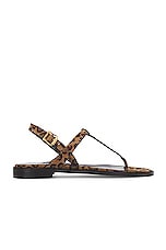 Manolo Blahnik Hata Suede Sandal in Print, view 1, click to view large image.