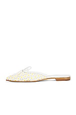Manolo Blahnik Ballerimu Lace Flat in White, view 5, click to view large image.