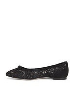Manolo Blahnik Verizzo 10 Lace Flat in Black, view 5, click to view large image.
