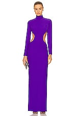 MONOT Backless Maxi Dress in Purple, view 2, click to view large image.