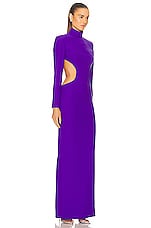 MONOT Backless Maxi Dress in Purple, view 3, click to view large image.