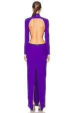 MONOT Backless Maxi Dress in Purple, view 4, click to view large image.