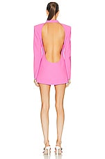 MONOT Backless Jacket Mini Dress in Pink, view 4, click to view large image.
