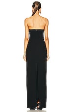 MONOT Horizontal Cutout Bandage Maxi Dress in Black, view 3, click to view large image.