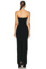 MONOT Cutout Strapless Dress in Black, view 4, click to view large image.