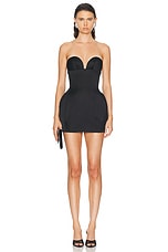 MONOT Sweetheart Mini Dress in Black, view 1, click to view large image.