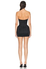 MONOT Sweetheart Mini Dress in Black, view 3, click to view large image.