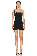MONOT Strapless Mini Dress in Black, view 1, click to view large image.