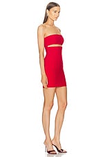 MONOT Margaux Mini Dress in Red, view 2, click to view large image.