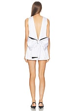 MONOT Kristen Mini Dress in White, view 4, click to view large image.