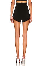 MONOT High Waisted Hot Short in Black, view 3, click to view large image.
