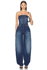 MONOT Balloon Pant in Indigo, view 4, click to view large image.