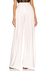 MONOT Wide Leg Pant in White, view 1, click to view large image.