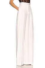 MONOT Wide Leg Pant in White, view 2, click to view large image.