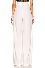MONOT Wide Leg Pant in White, view 3, click to view large image.