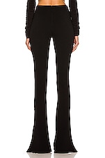MONOT Slit Ankle Flare Pant in Black, view 3, click to view large image.