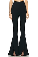 MONOT Ava Spiral Trouser Pant in Black, view 2, click to view large image.