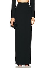 MONOT Back Cutout Pencil Skirt in Black, view 1, click to view large image.