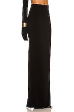 MONOT Column Skirt in Black, view 2, click to view large image.