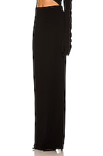 MONOT Column Skirt in Black, view 3, click to view large image.