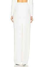 MONOT Cut Out Maxi Skirt in White, view 3, click to view large image.