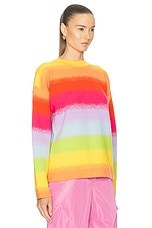 Monse Blurry Stripe Sweater in Multi, view 2, click to view large image.