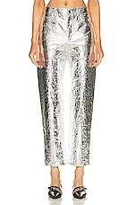 Monse Foil Tyvek Pant in Silver, view 1, click to view large image.