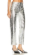Monse Foil Tyvek Pant in Silver, view 2, click to view large image.