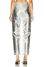 Monse Foil Tyvek Pant in Silver, view 3, click to view large image.