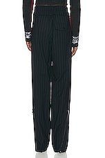Monse Pinstripe Double Waistband Jogger Pant in Midnight, view 3, click to view large image.