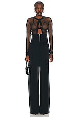 Monse Jersey Bustier Trouser in Black, view 4, click to view large image.