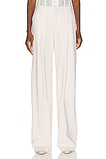 Monse Mesh Bustier Trouser in Ivory, view 1, click to view large image.
