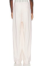 Monse Mesh Bustier Trouser in Ivory, view 3, click to view large image.