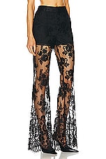 Monse Floral Lace Pant in Black, view 2, click to view large image.