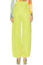 Monse Double Waistband Cargo Pant in Lime, view 1, click to view large image.