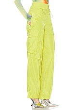 Monse Double Waistband Cargo Pant in Lime, view 2, click to view large image.