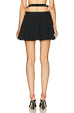 Monse Criss Cross Waistband Skirt in Black, view 3, click to view large image.