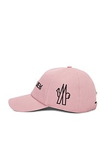 Moncler Grenoble Baseball Cap in Pink, view 4, click to view large image.