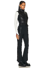 Moncler Grenoble All In One Ski Suit In Black in Black, view 2, click to view large image.