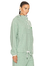 Moncler Grenoble Hoodie Sweater in Green, view 2, click to view large image.