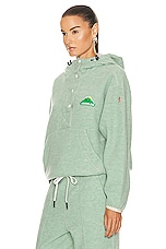 Moncler Grenoble Hoodie Sweater in Green, view 3, click to view large image.